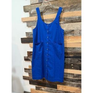 Gudrun Sjödén Balalaika sleeveless button-front midi jumper dress size S